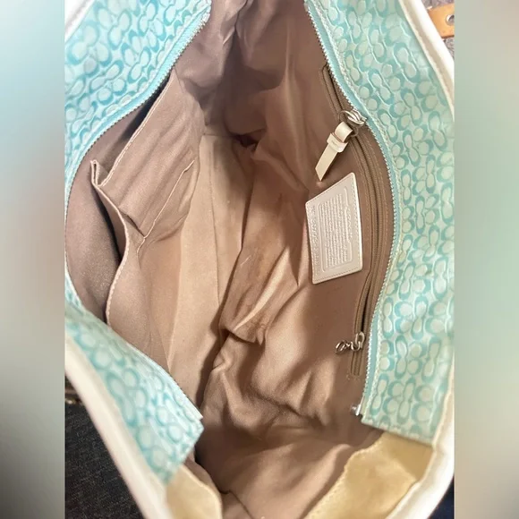 Vintage y2k Patchwork Coach Tote Bag - Picture 2 of 5